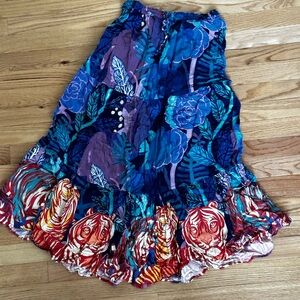 Anthropologie Graphic Skirt Size Small